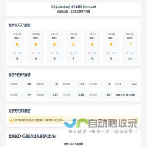 北京天气预报 - 北京市北京市/县/区未来7天/一周365天气预报
