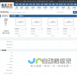 车型对比工具，车型参数配置对比，车型PK – 车主之家