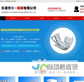 乐清市东一鞋模有限公司专业制作橡胶、TPR、注塑橡胶、EVA射出一次成型、二次EVA传统鞋模、TPU+PU吸膜模具、PVC等单、双、多色及连邦注射底模具,东一鞋模