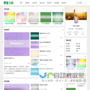 养生120网_一个专注养生的网站