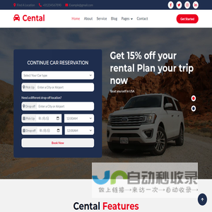 Cental - Car Rent Website Template