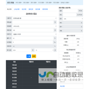 房贷计算器2024年最新版 公积金贷款计算器 等额本息计算器 商业贷款计算器_贷款计算器