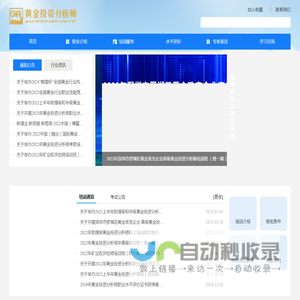 黄金投资分析师