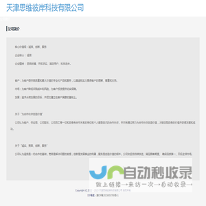 天津思维彼岸科技有限公司